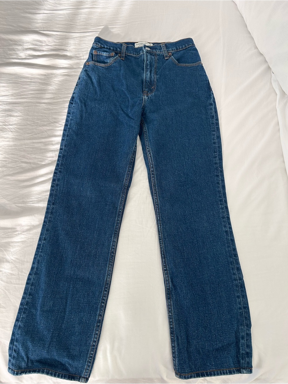 Abercrombie & Fitch The Ankle Straight Ultra High Rise Jeans 25 0XL